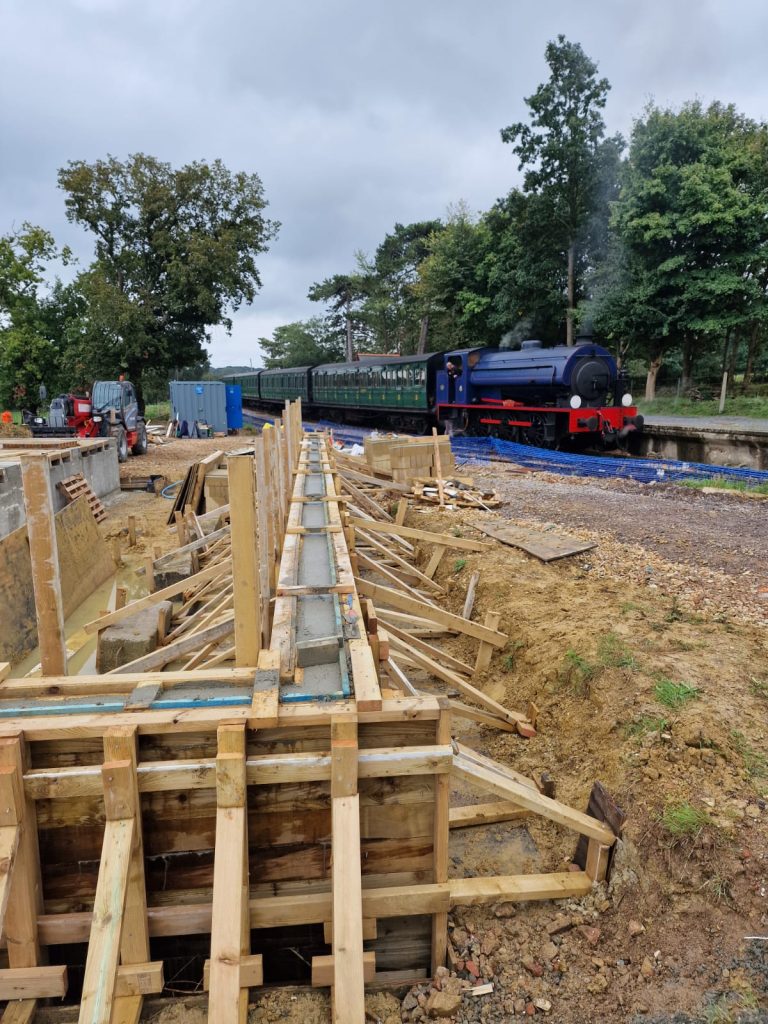 Isle of Wight Steam railway works